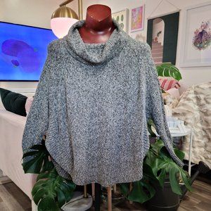 LEO & NICOLE Zaryn Cotton Blend Poncho Pullover